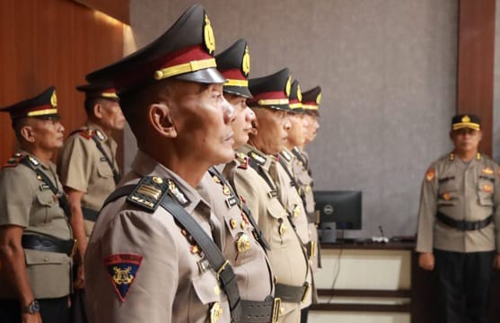 Prosesi Sertijab Perwira Polres Aceh Singkil