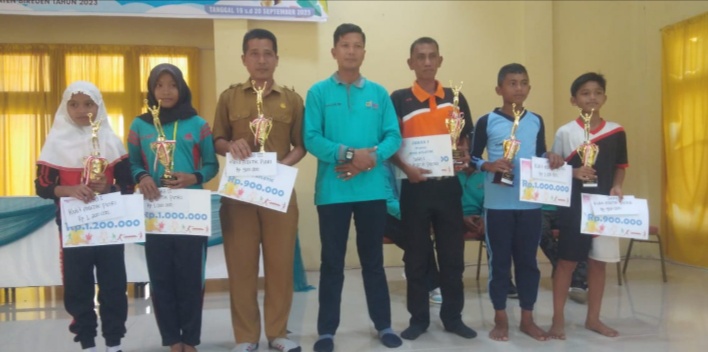 Kabid SD,Fauzan S.Pd MM Menutup Kegiatan KOSN Jenjang SD.
