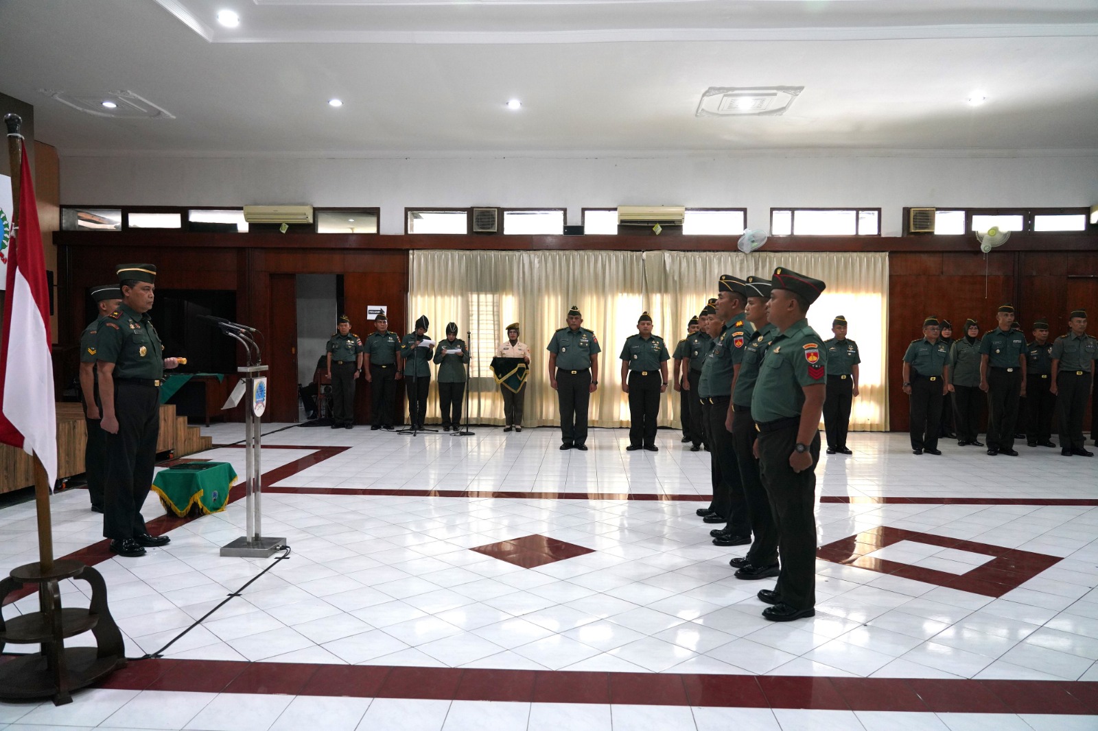 Danrem 072/Pamungkas Terima Laporan Korps Kenaikan Pangkat