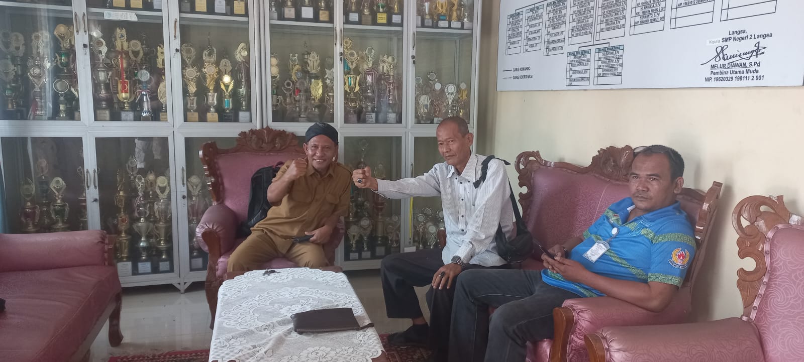 SMP Negri 2 Langsa Melakukan pemilihan Ketua Osis Secara demokrasi