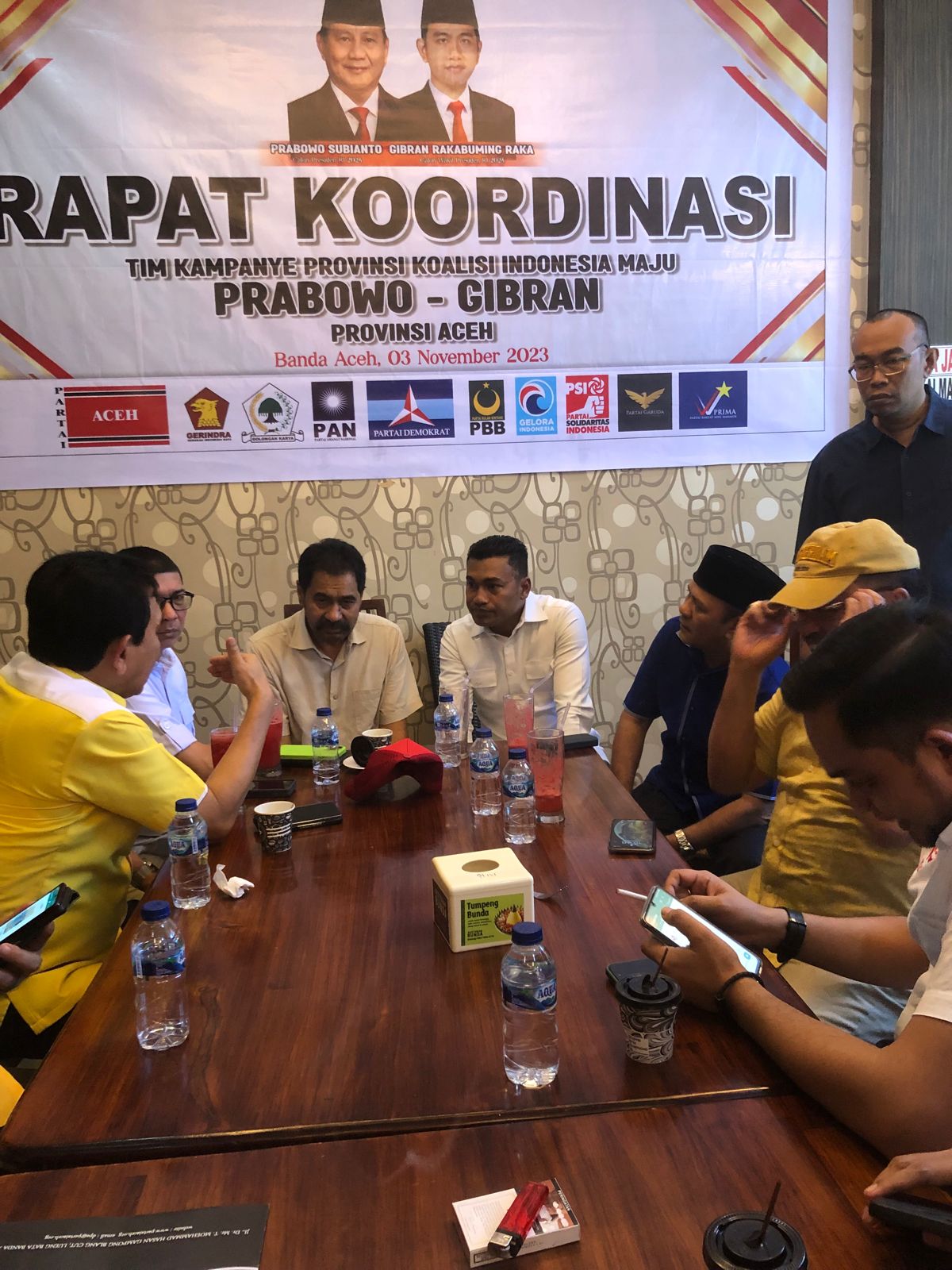 Mualem di tunjuk sebagai Ketua Tim Pemenangan Prabowo-Gibran.