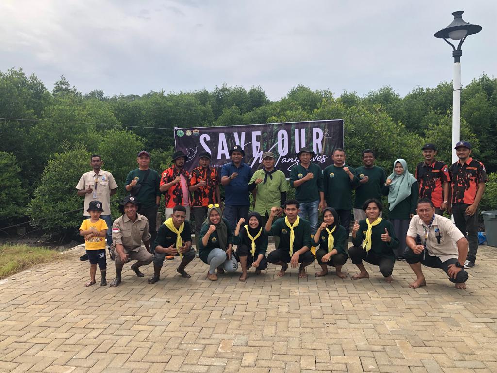 Mahasiswa Pecinta Alam (JEMPA) Universitas Samudra Langsa Tanam 100 Pohon Mangrove