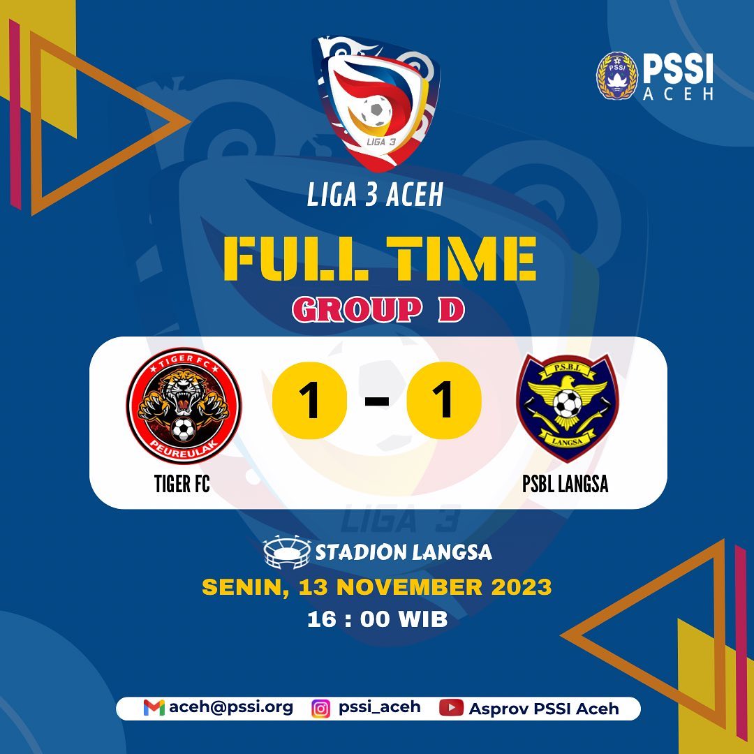 Dua Kali Pertandingan PSBL Proleh Satu Poin Di Gruop D Liga 3