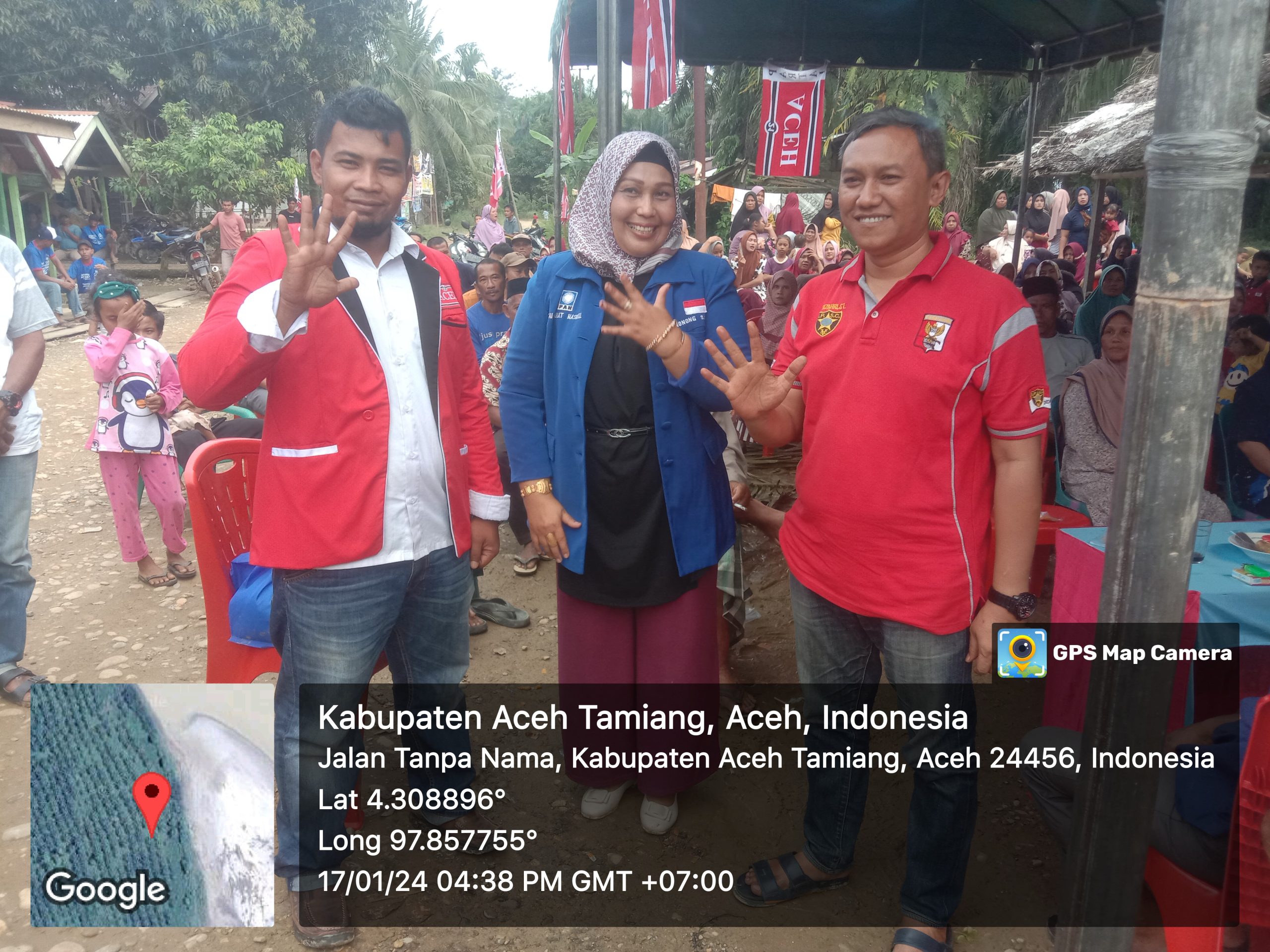 Ratusan Masyarakat Kampung Sulum Aceh Tamiang Antusias Atas Kedatangan Caleg DPR-RI,Nonong Sakura,DPR,A Nurzahri Dan DPRK M,Juanda