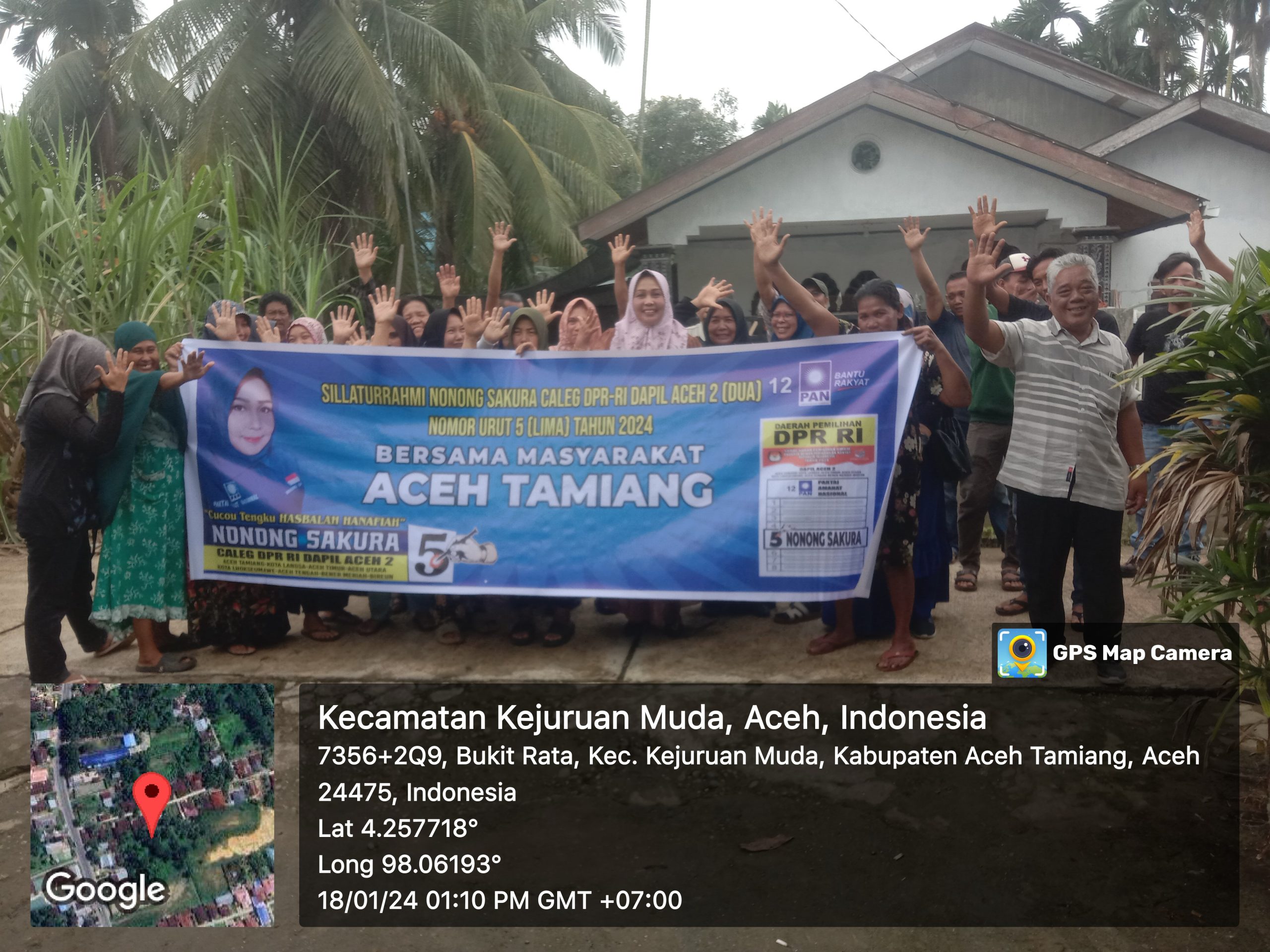 Silahturahmi Caleg DPR-RI Nonong Sakura Di Dua Kecamatan Berjalan Sukses