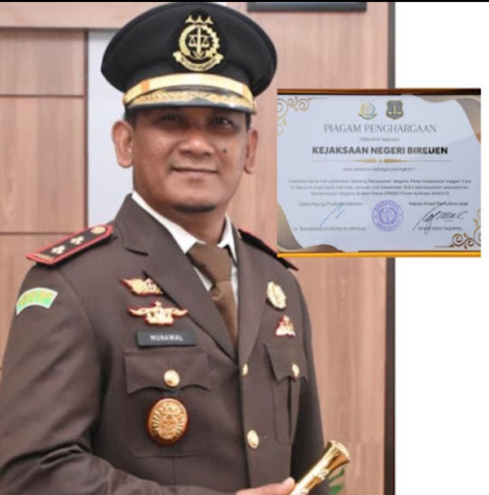 Kejari Bireuen Terima Penghargaan Type – B TerbaikSe – Indonesia