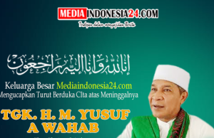 Innalillahi wa inna ilahi rajiun , Ulama Karismatik Aceh TU SOP meninggal Dunia