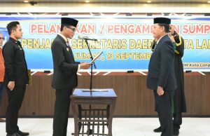Suyetno Resmi Di lantik Menjadi Sekda Kota langsa Oleh PJ Walikota Langsa.