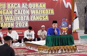 Calon Walikota Langsa Jeffry Sentana Dan Empat Calon Lain Ikut Uji Baca Alqur’An