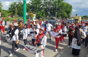 Rombongan Kirab Api PON XXI Aceh – Sumut, Disambut meriah oleh Pemkab Bireuen,