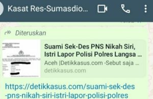 Polres Langsa diminta usut kasus perkawinan yang melanggar pasal 279 ayat (2)