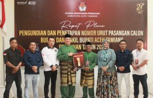 Armia Fahmi dan Ismail mendapatkan ANomor Urut 1.