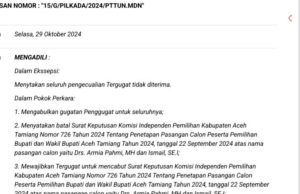 Gugatan Pasangan Hamdan Sati-Febriadi Dikabulkan PT-TUN Medan