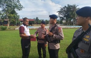 Mako Brimob Aramiyah Melaksanakan Apel Pagi Dan Jumat Berkah