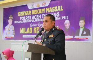 Kapolres Aceh Tamiang Pimpin kegiatan Gebyar Bekam Massal