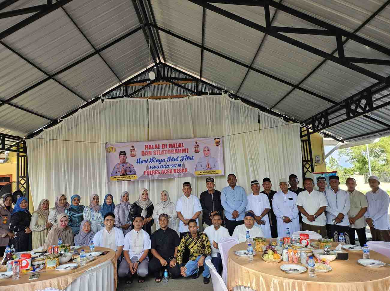 Momentum Perdekat Silaturahmi Antar Personel, Polres Aceh Besar Gelar Kegiatan Halal Bihalal