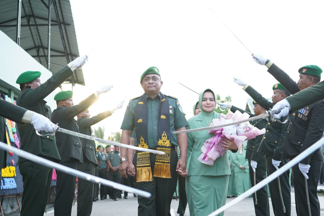 Acara Lepas Sambut Dandim 0104 Aceh Timur Dari Letkol Inf TRI Purwanto S,I,P Kepada Inf Novi Widyanto S,E
