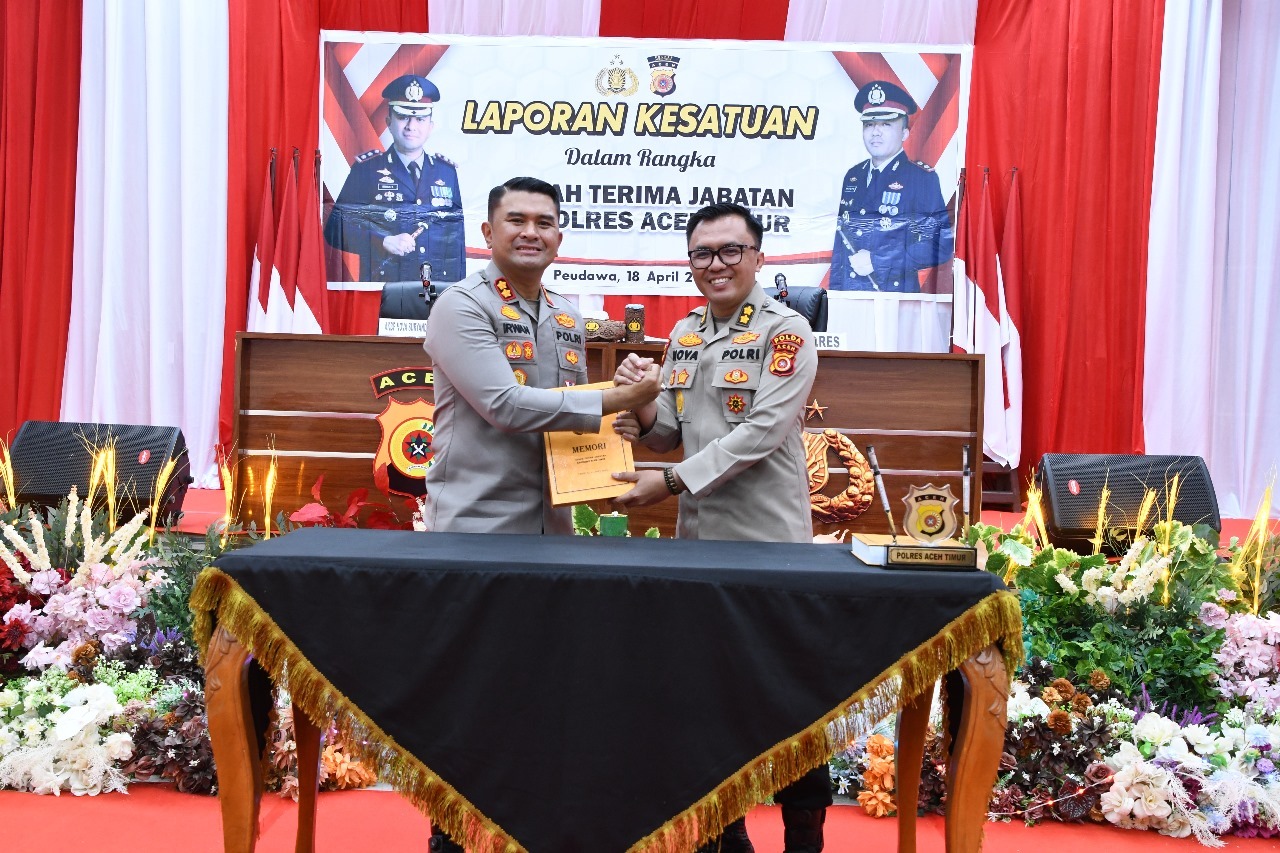 Polres Aceh Timur Gelar Lepas Sambut Kapolres