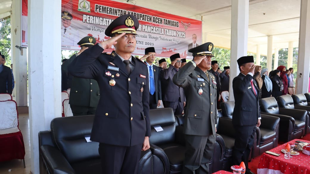 Wakapolres Aceh Tamiang Hadiri Upacara Hari Lahir Pancasila Tahun 2025