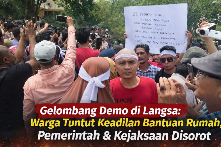 Gelombang Demo di Langsa: Warga Tuntut Keadilan Bantuan Dana Banjir, Pemerintah & Kejaksaan Disorot