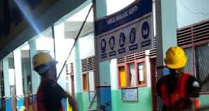Progres Revitalisasi SDN 11 Banda Sakti Terus Meningkat, Pekerjaan Dilakukan Hingga Malam Hari